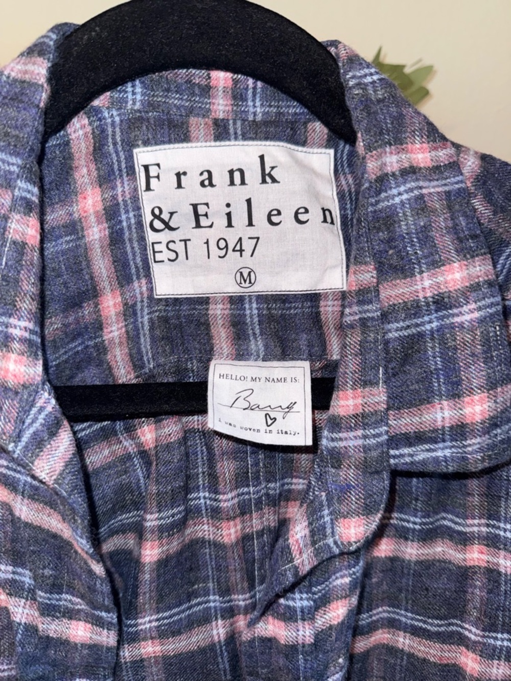 Frank & Eileen Blue and Pink Plaid Shirt - Picture 3 of 3